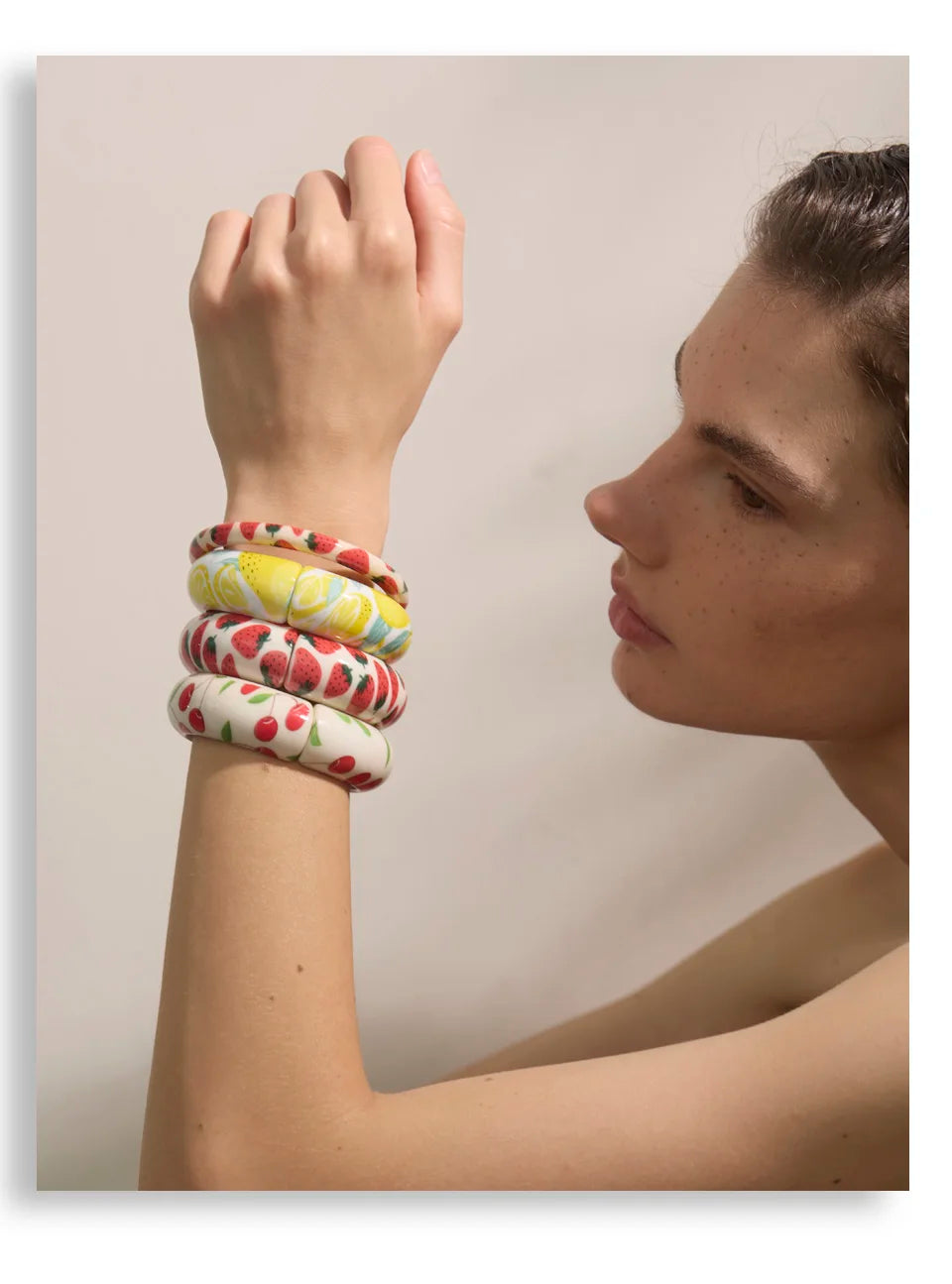 Lemon Resin Bracelet