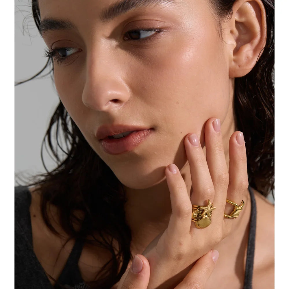 Starfish Statement Ring