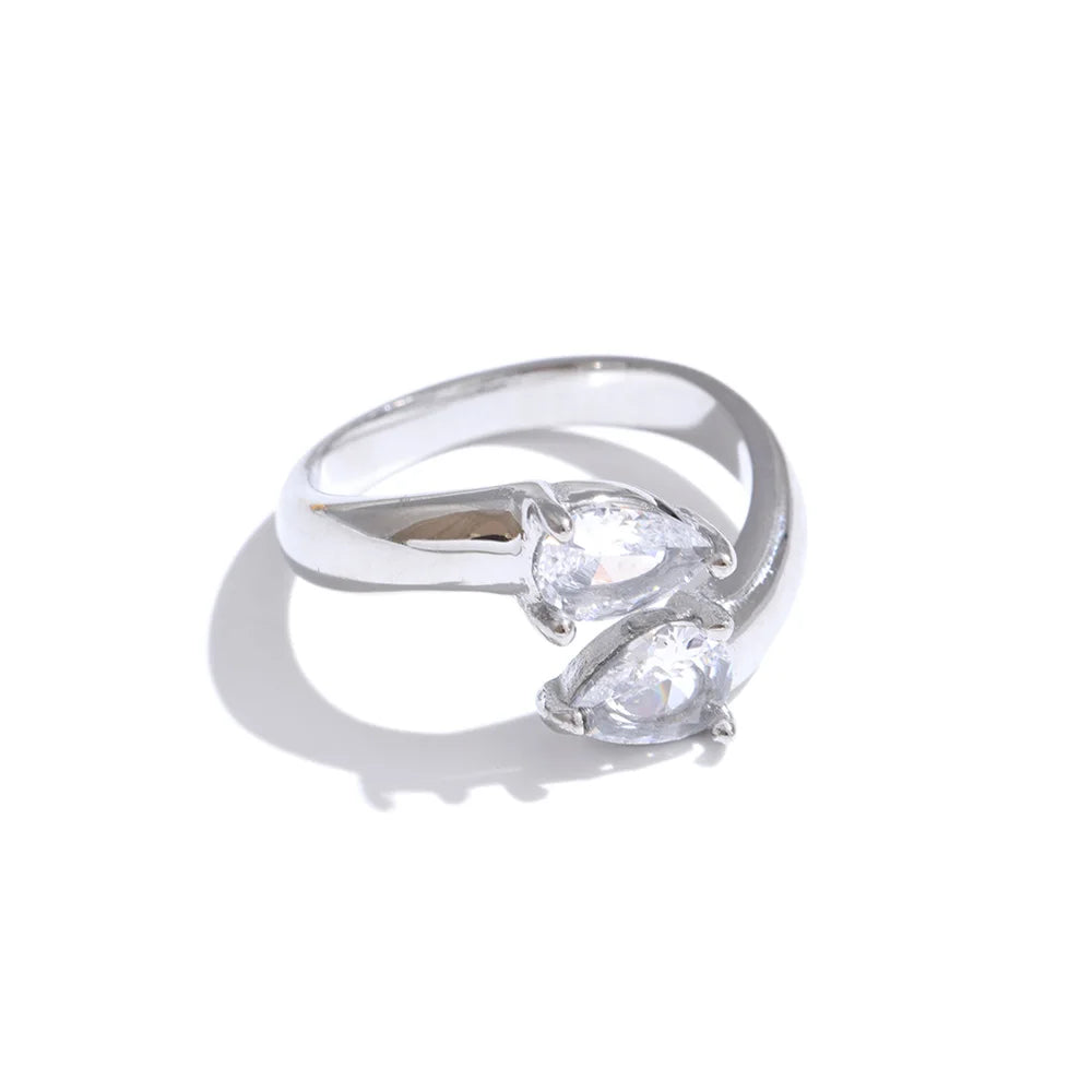 Double Crystal Ring