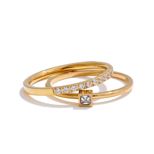 Pavé Double-Band Ring