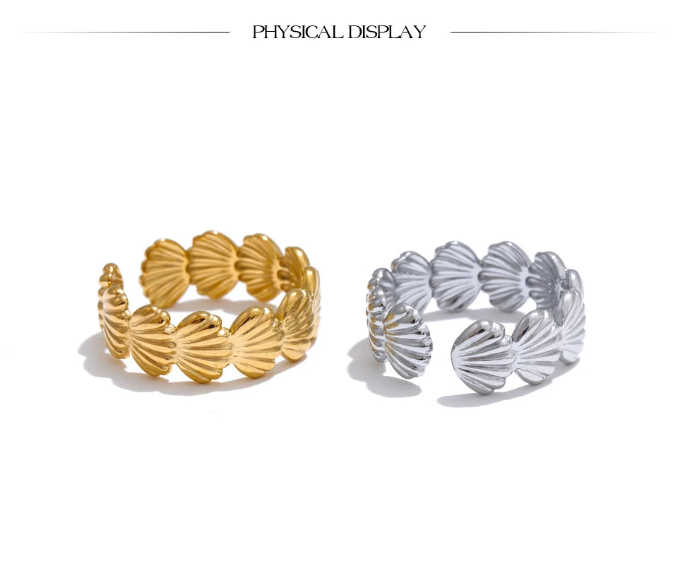 Golden Shell Ring