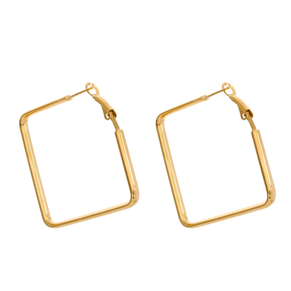 Square Hollow Earrings