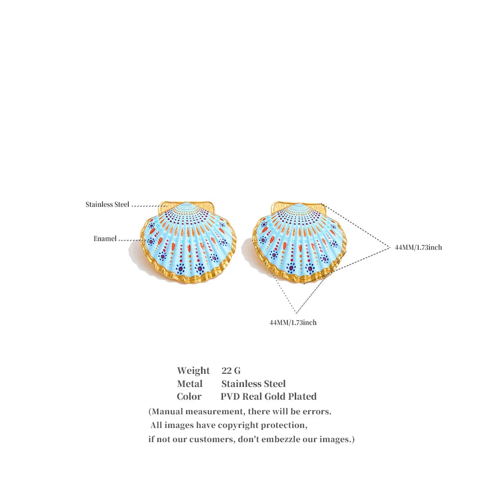 Coastal Shell Earrings Set
