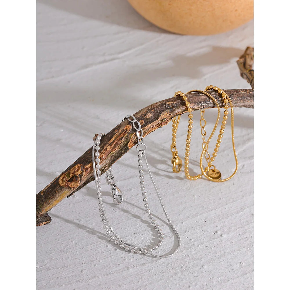 Unisex Golden Link Bracelet