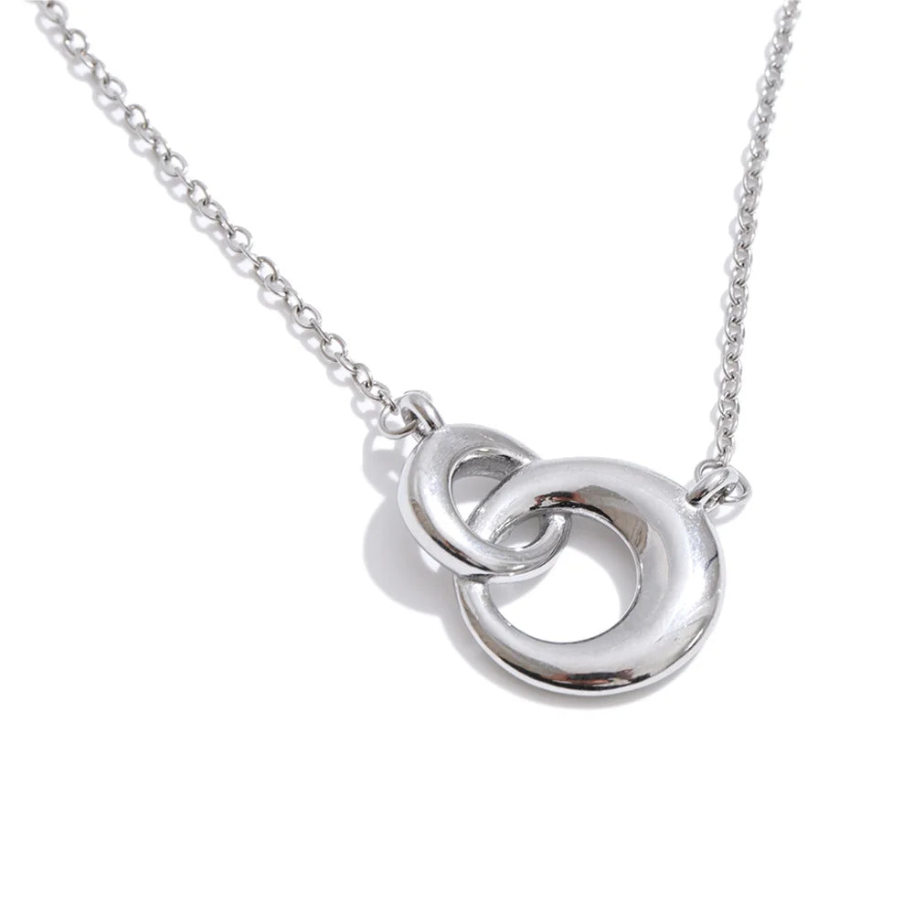 Double Ring Necklace