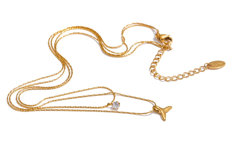 Twin Layer Starfish Necklace