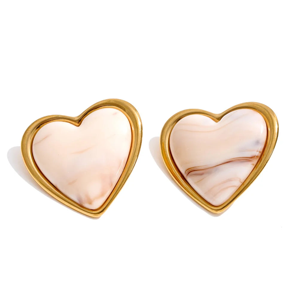Heart Stud Earrings