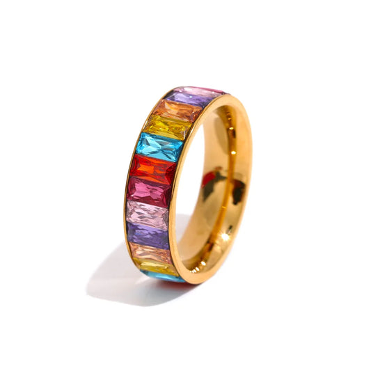 Rainbow Band Ring