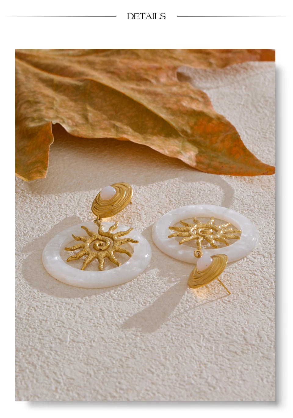 Sun & Pearl Earrings