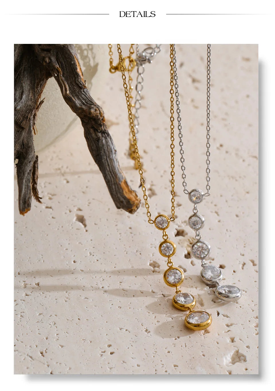Diamond Drop Pendant Neckla