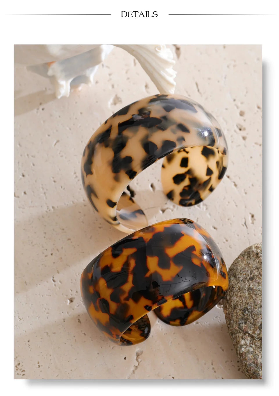 Tortoiseshell Resin Bangle