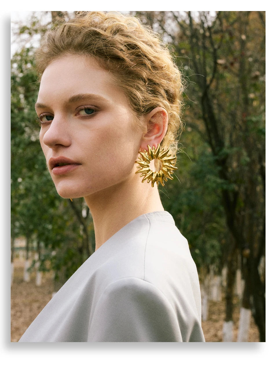 Golden Sunburst Earrings
