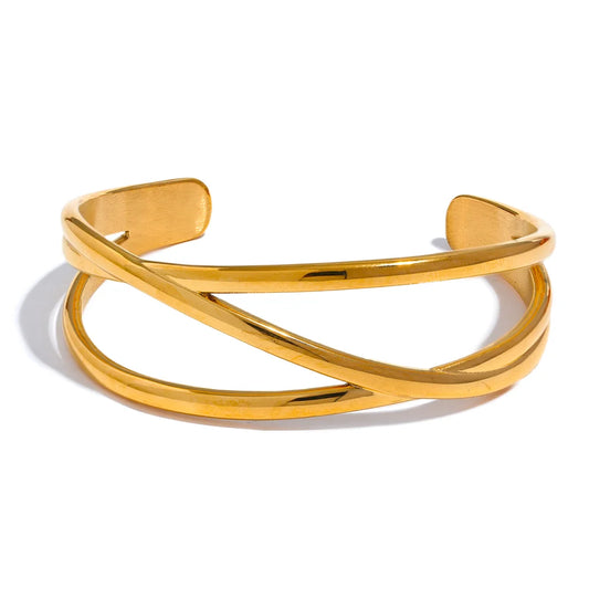 Golden Geometry Cuff