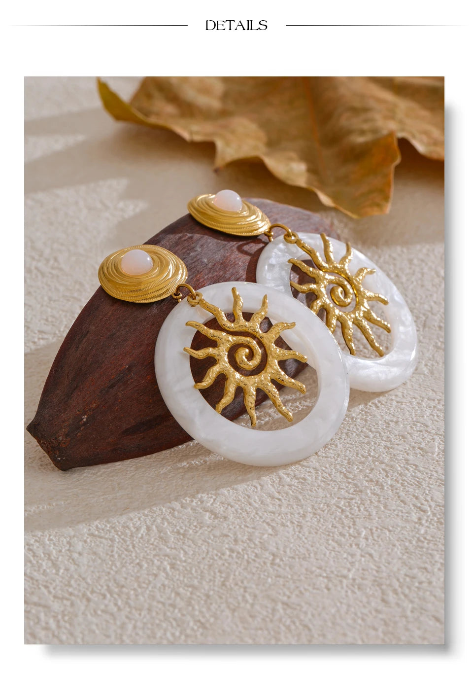 Sun & Pearl Earrings