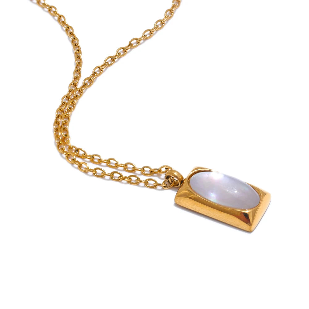 Pearl Bar Pendant Necklace