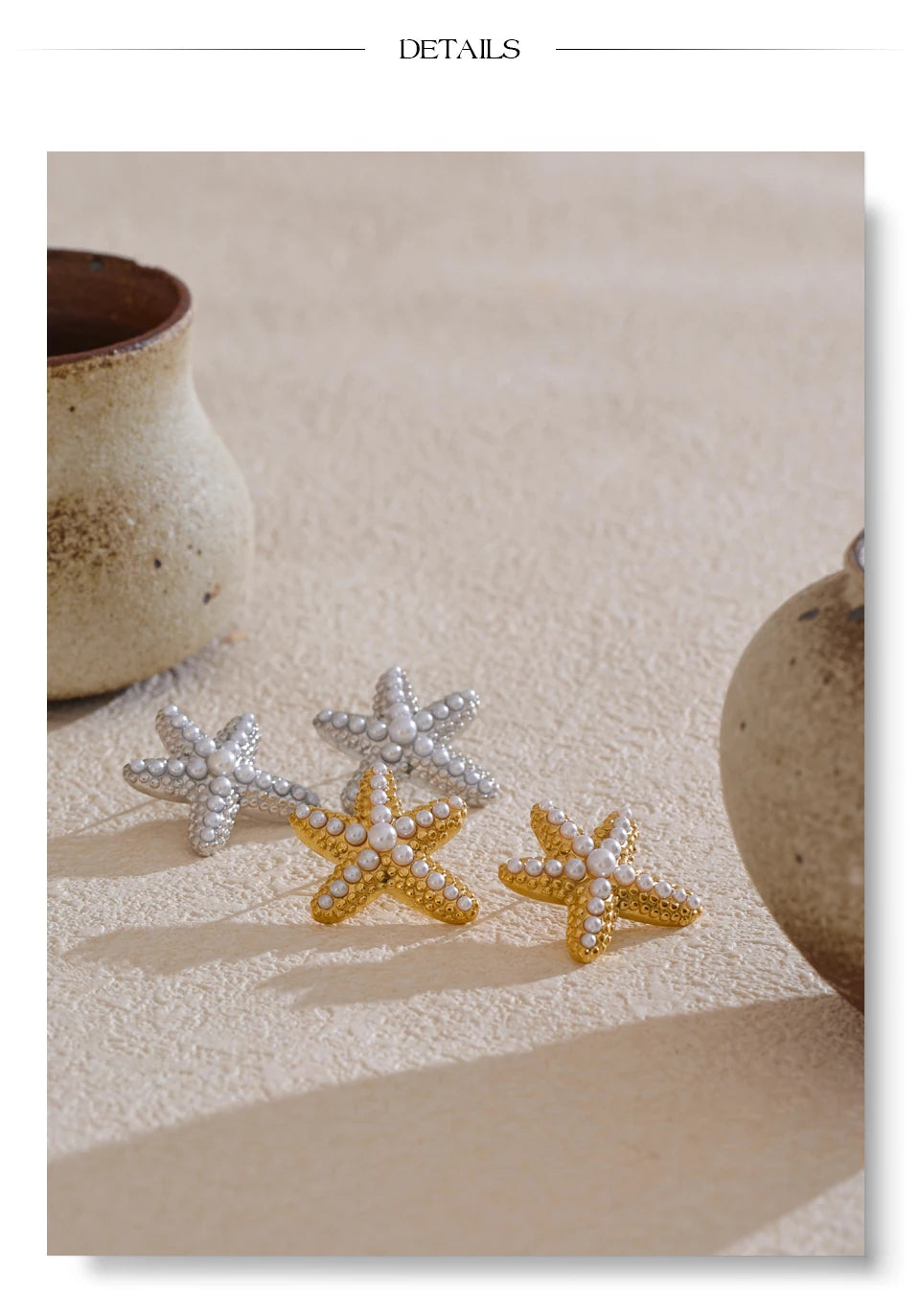 Pearl Star Earrings