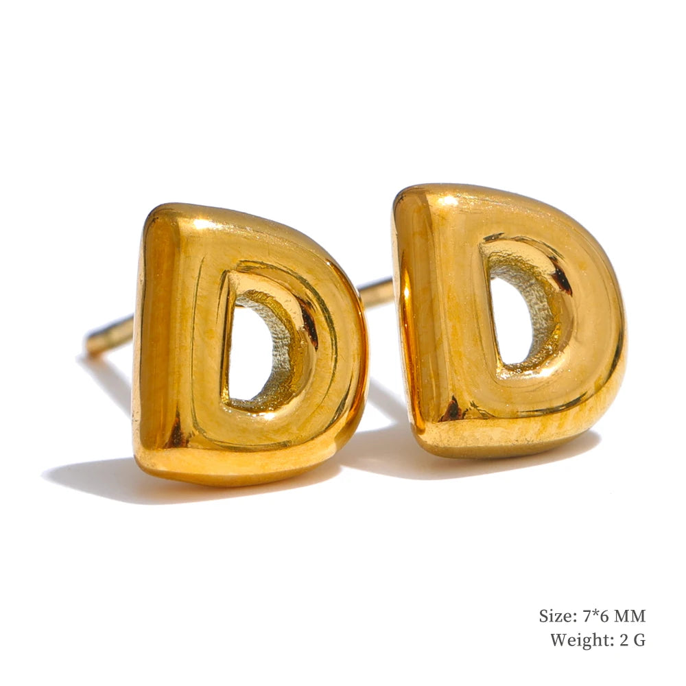 Bold Initial Studs