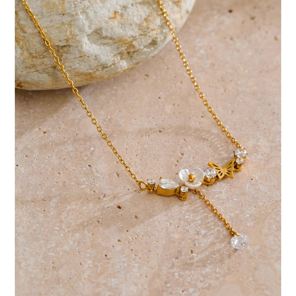 Butterfly Garden Necklace