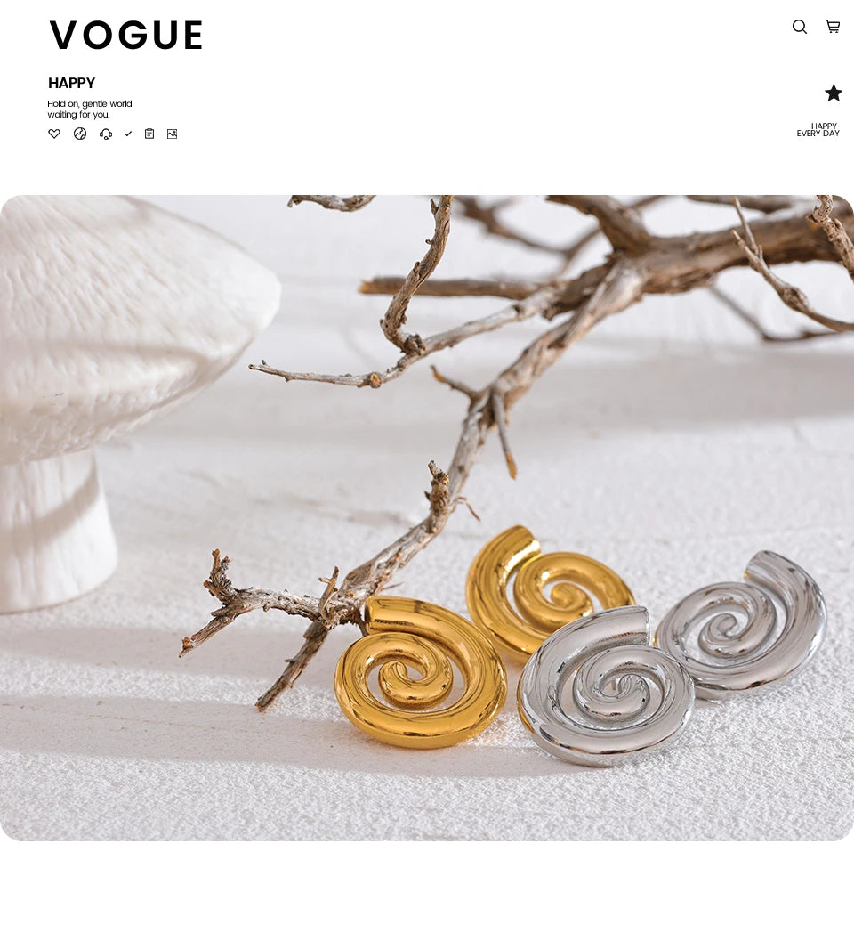 Golden Spiral Hoops