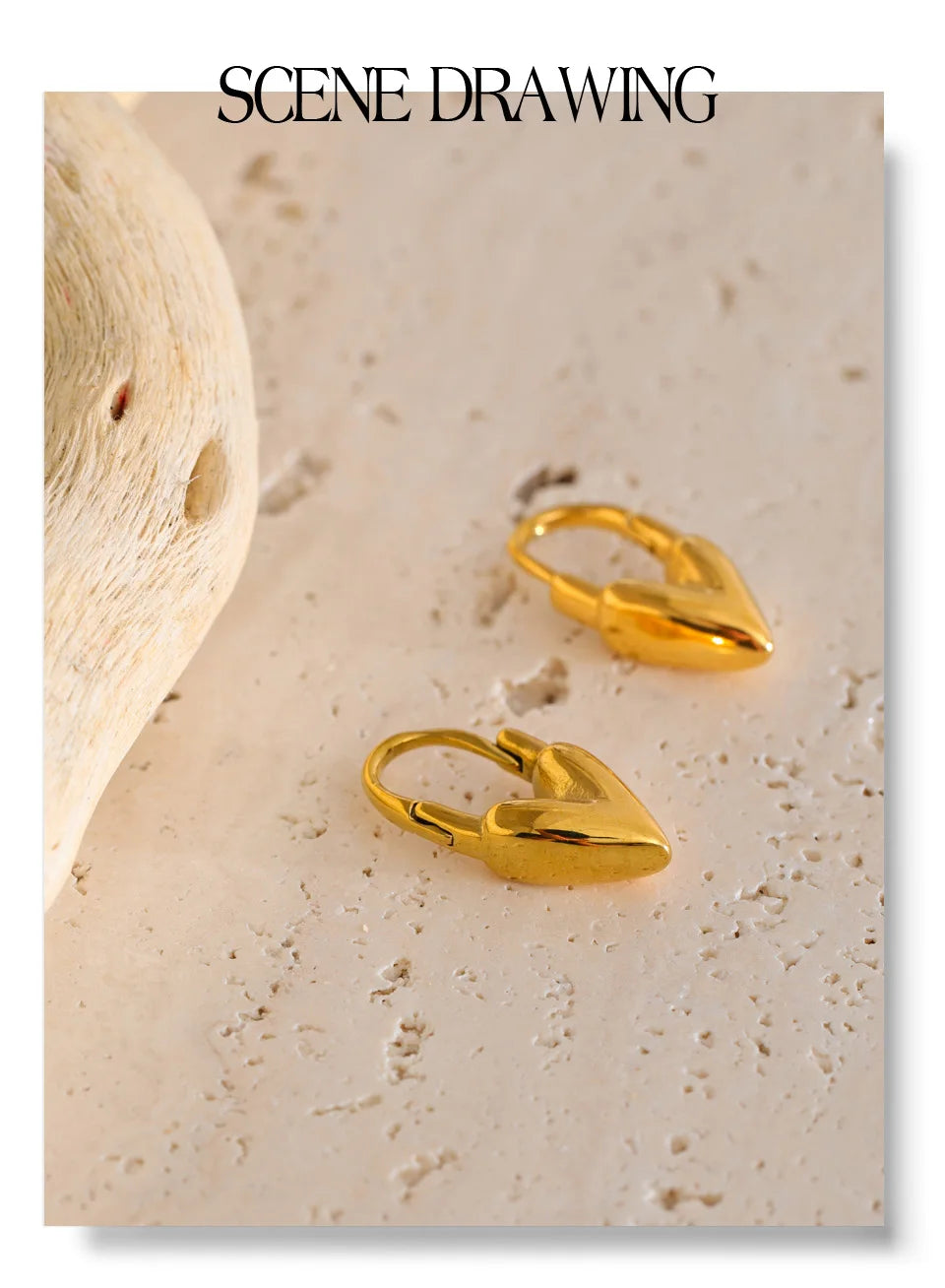 Heart Drop Earrings