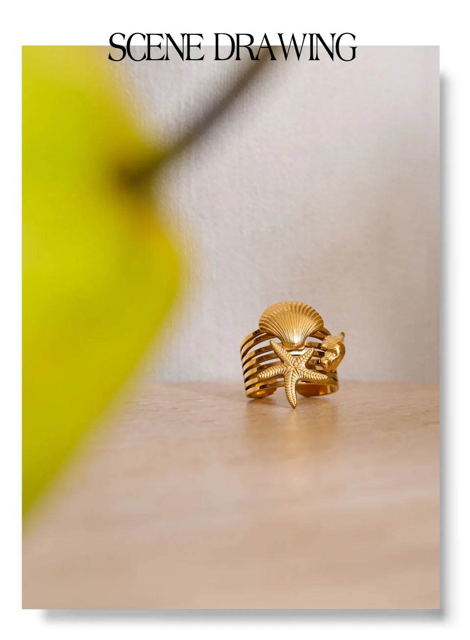 Starfish Statement Ring