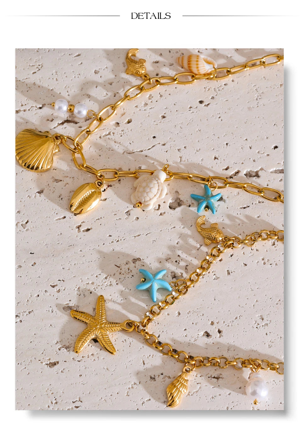 Ocean Treasure Charm Necklace