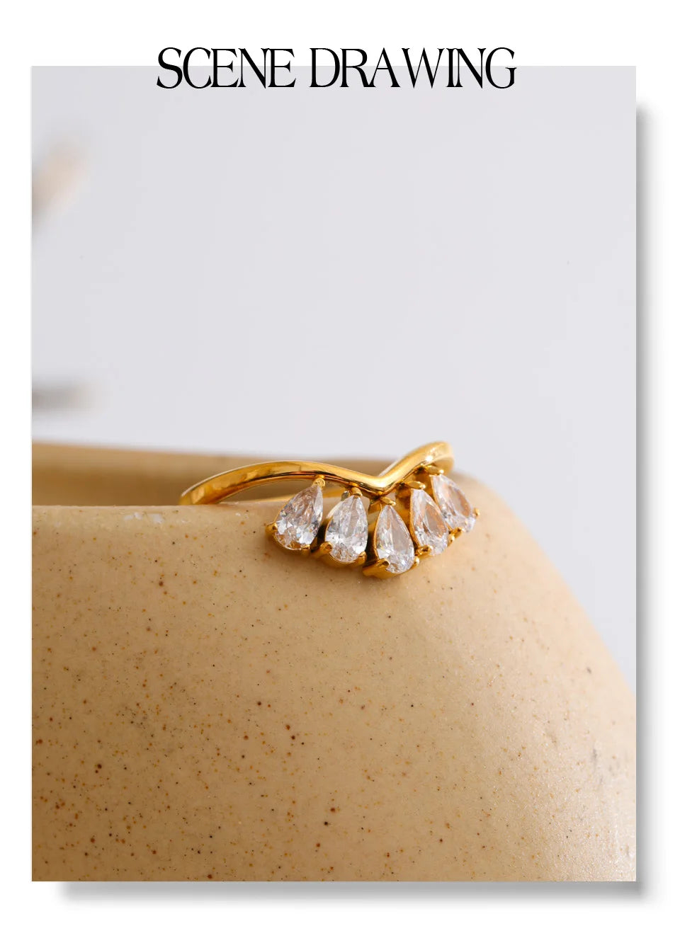 Crown Crystal Ring