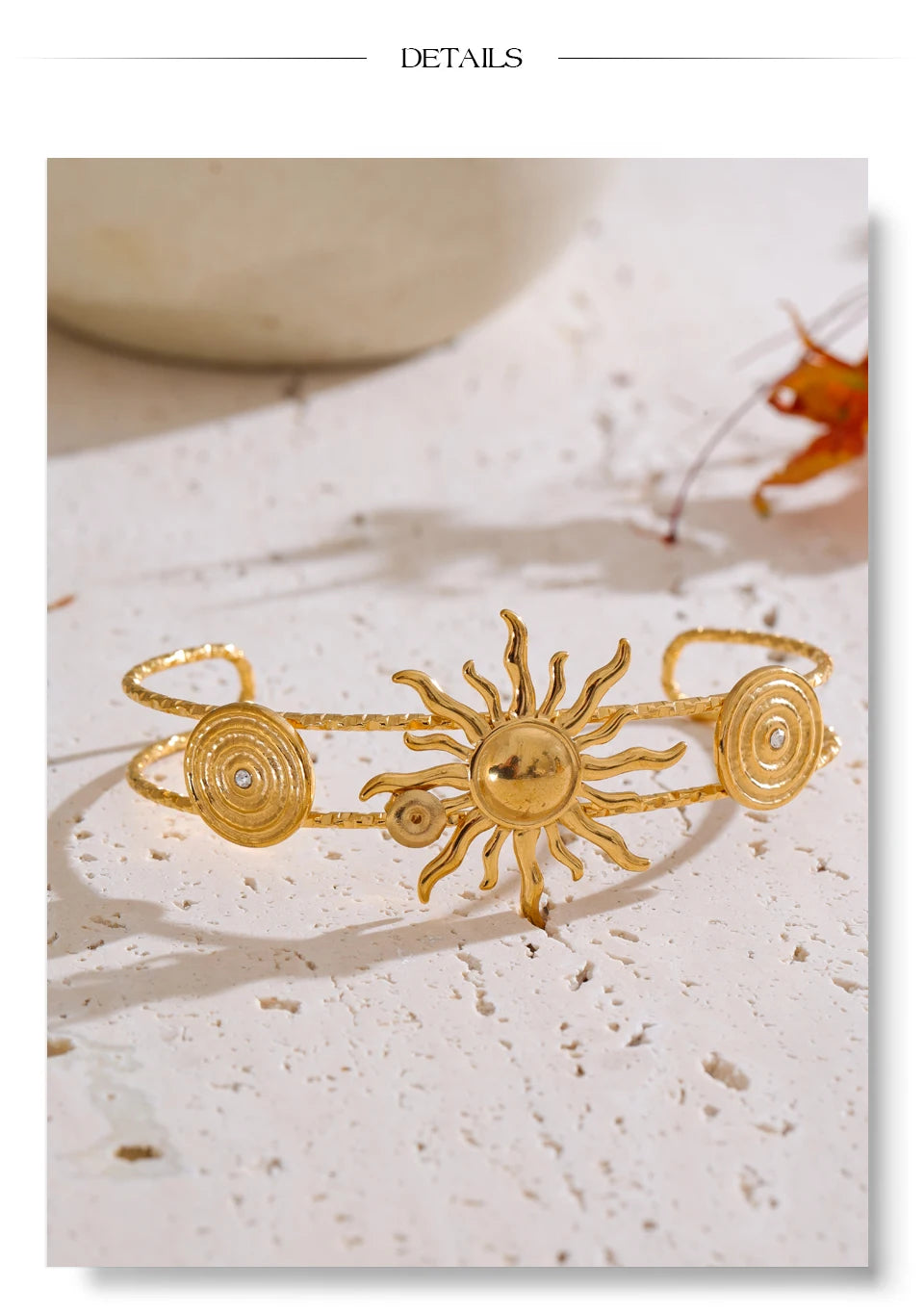 Sun & Star Bangle Bracelet