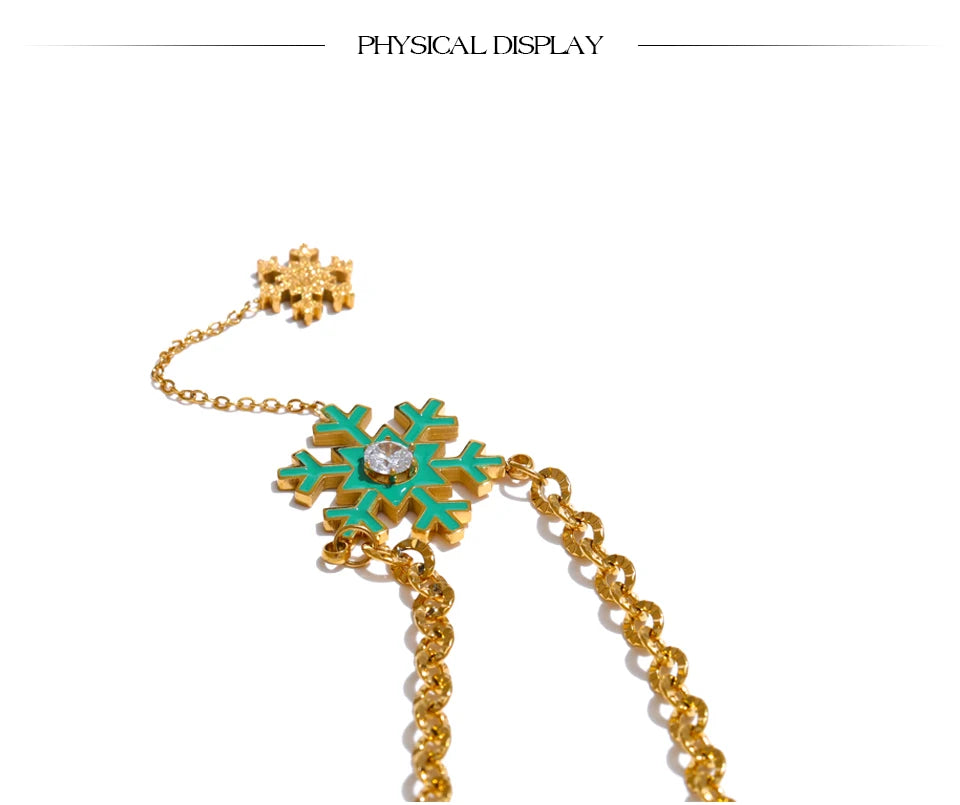 Christmas Snowflake Necklace