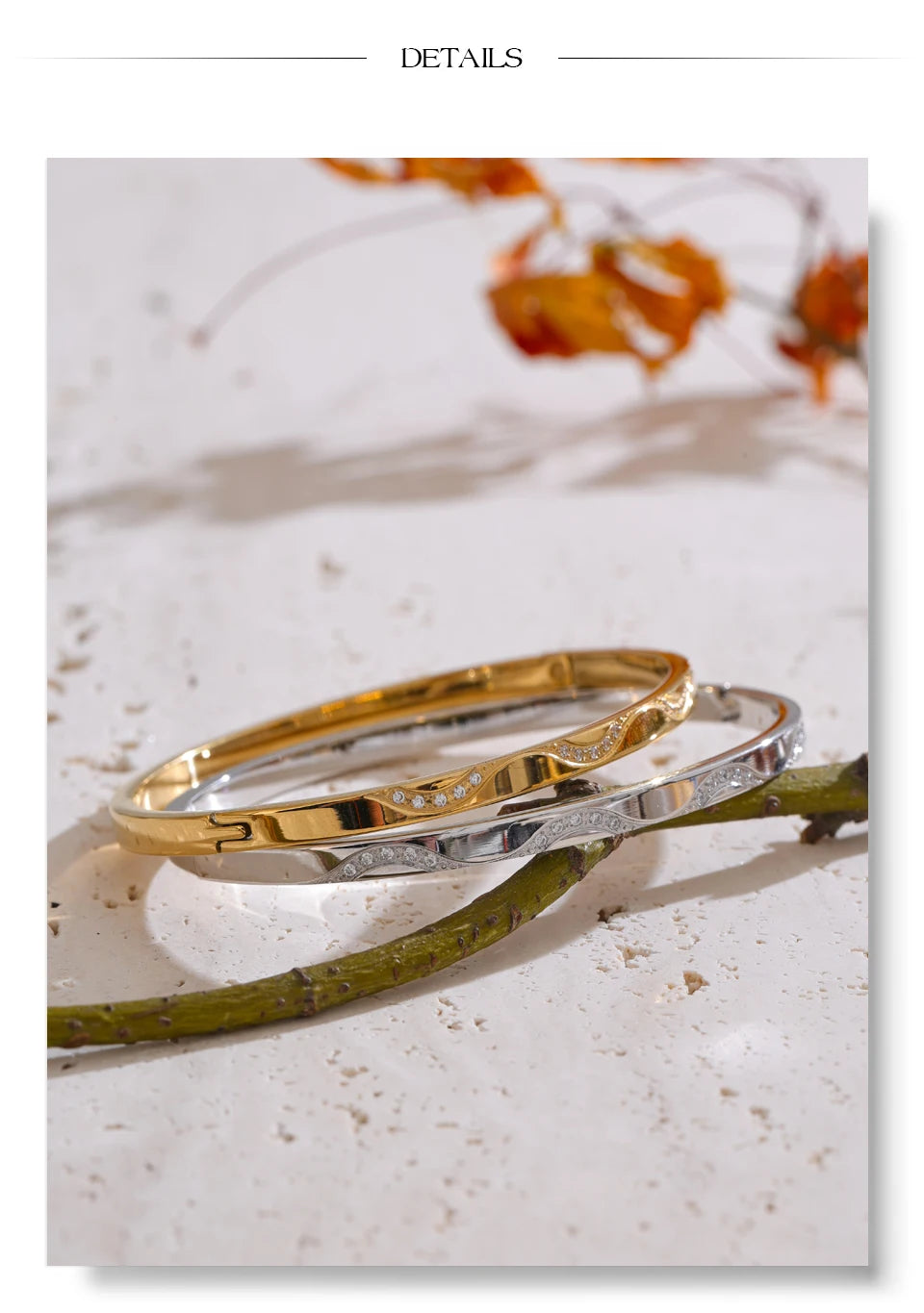 Golden Minimal Bangle