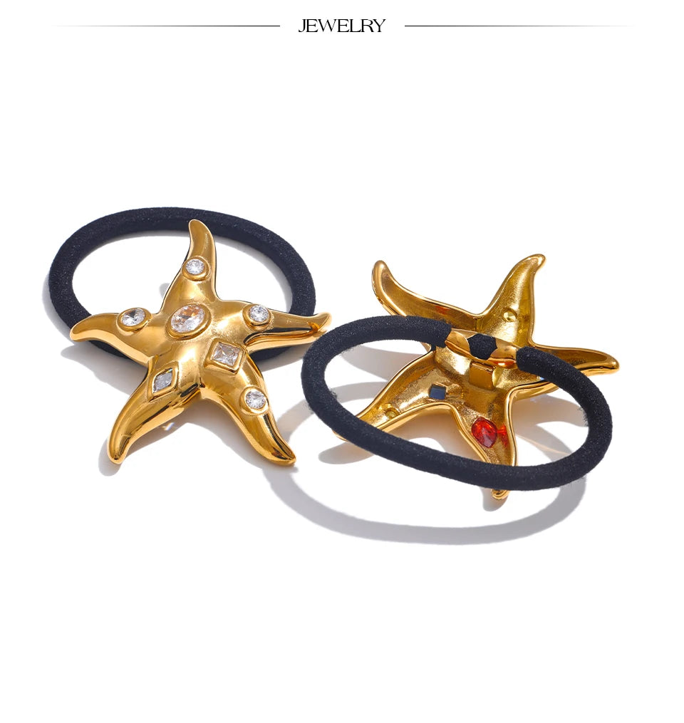 Gem Starfish Hair Tie
