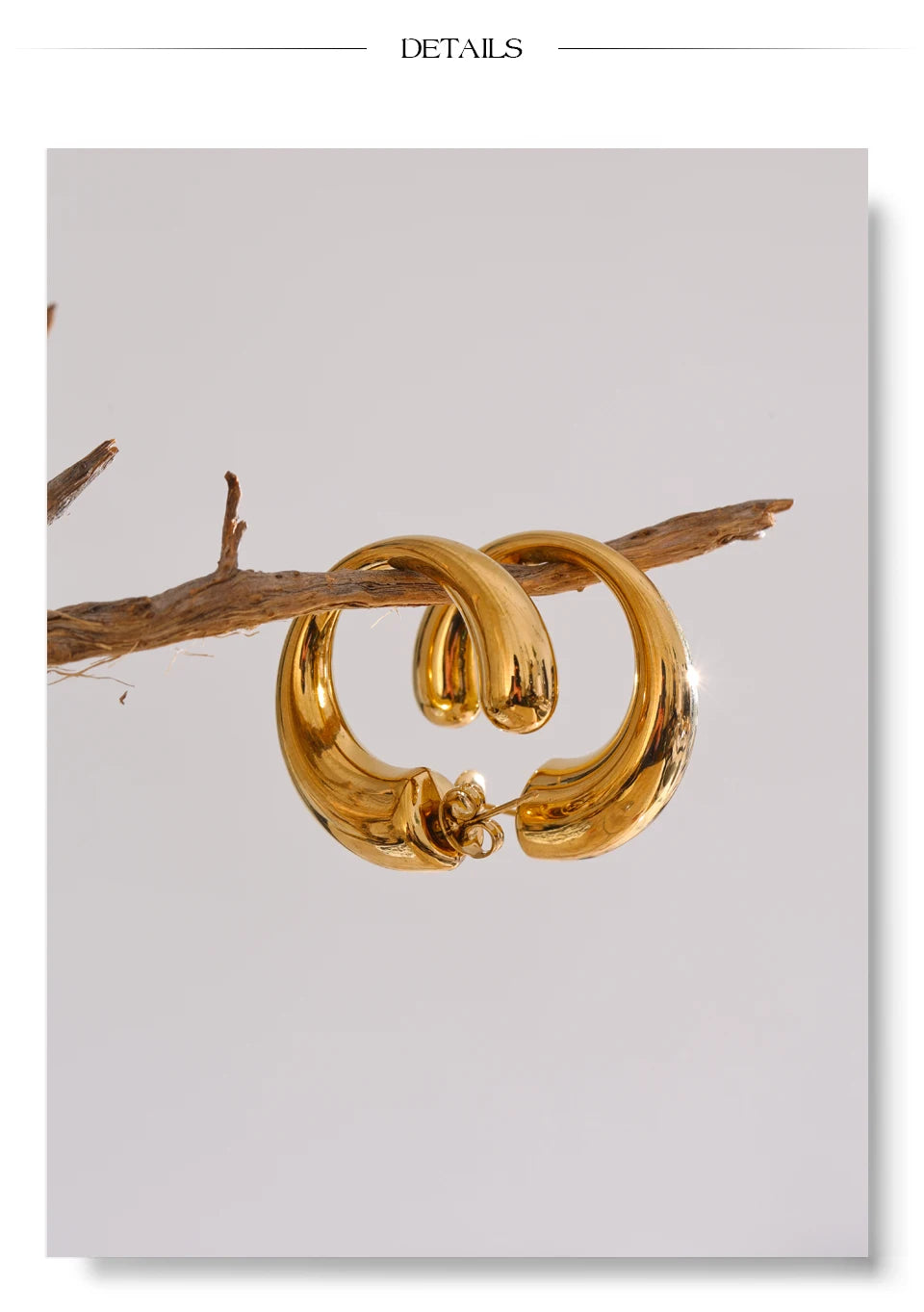 Open Crescent Hoops
