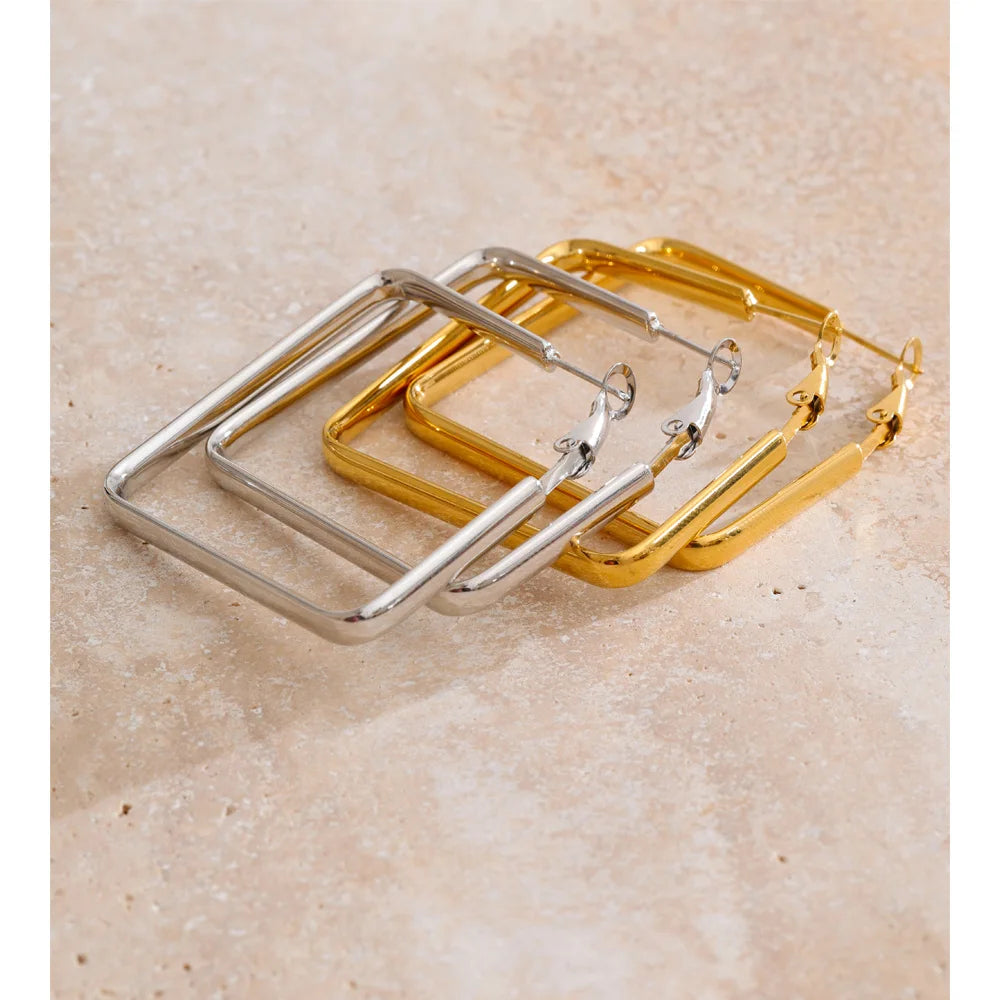 Square Hollow Earrings