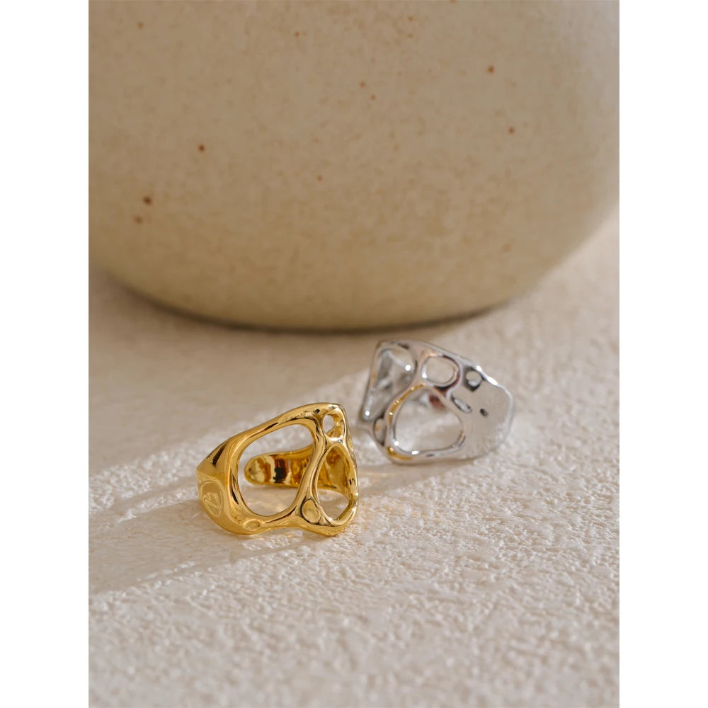 Organic Open Gold Ring
