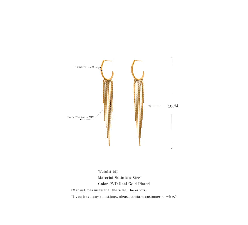 Cascade Chain Earrings