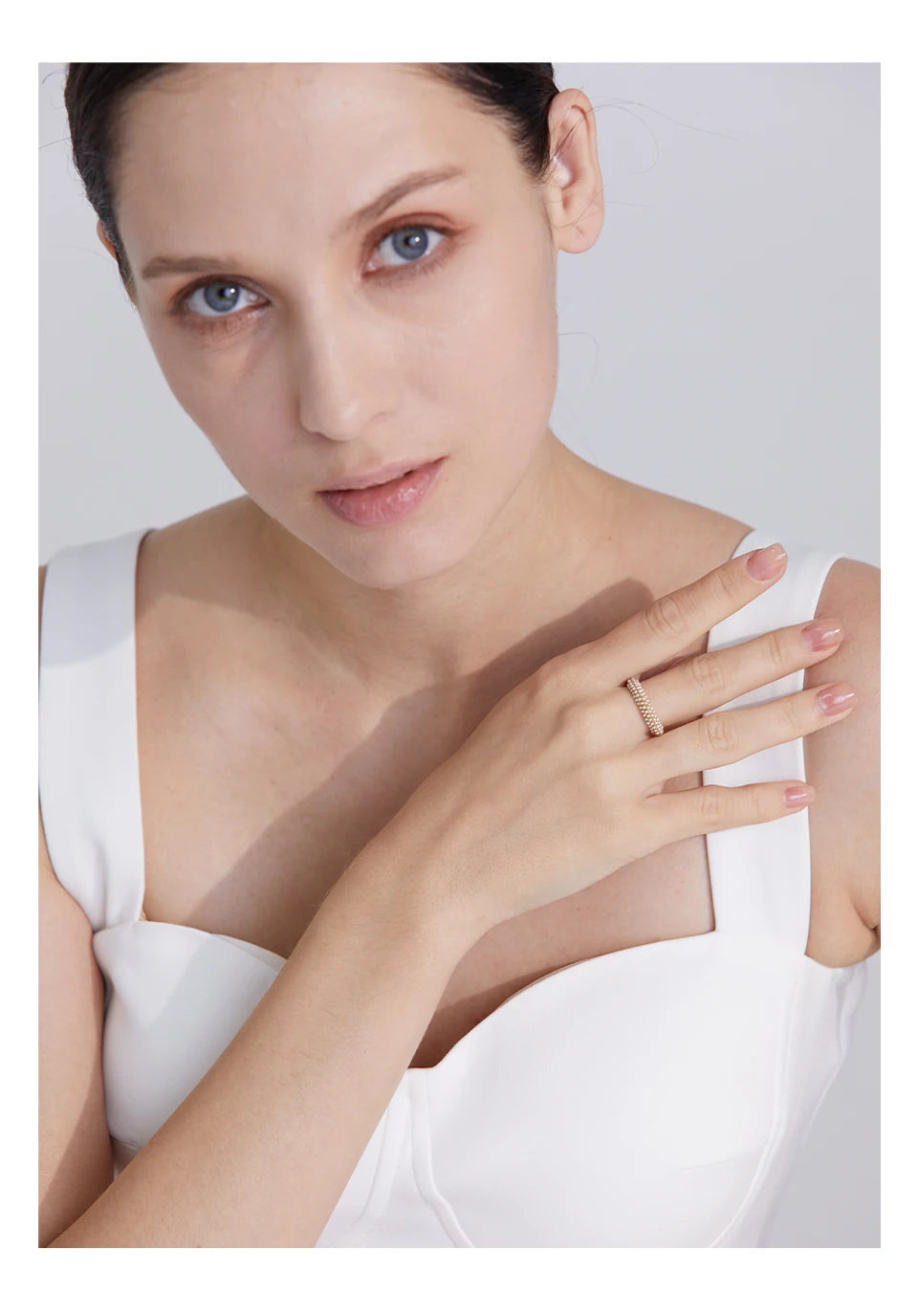 Diamond Halo Band Ring