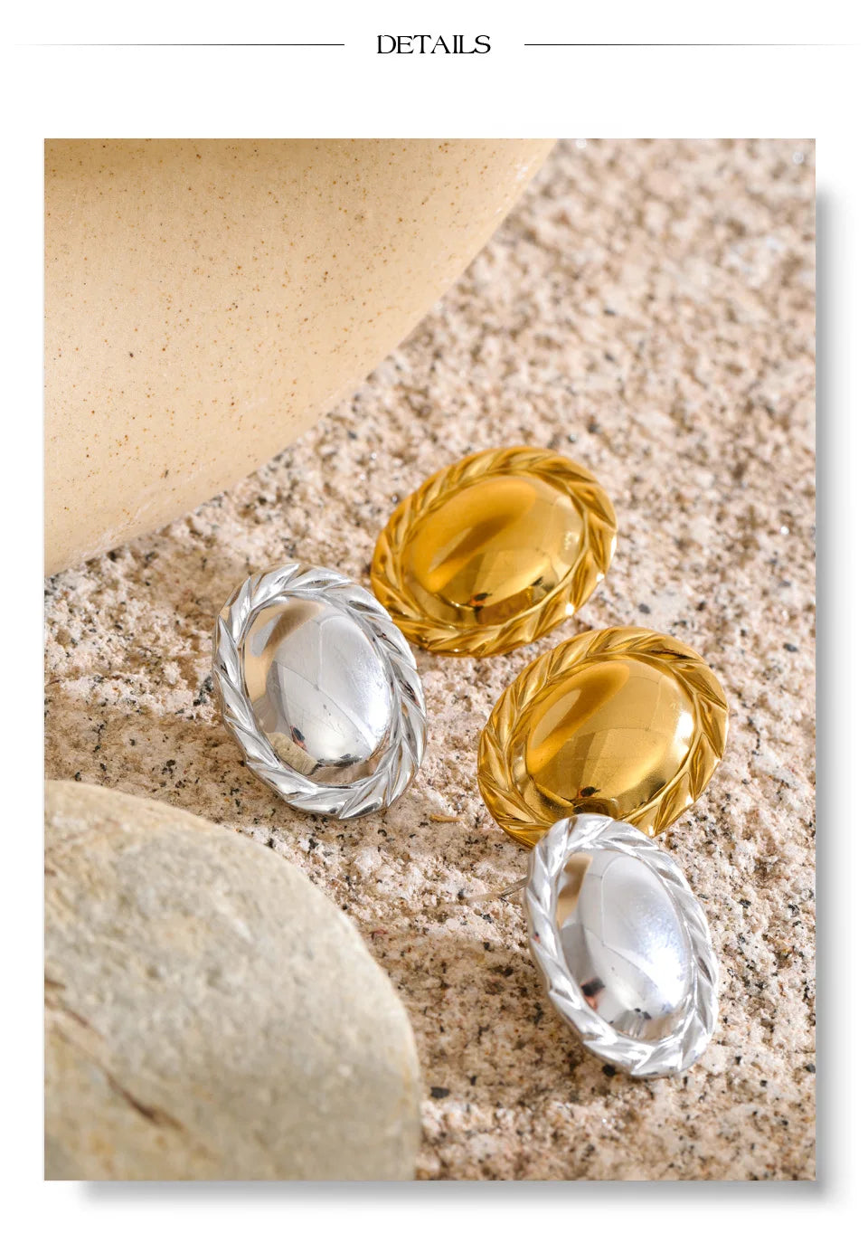 Laurel Dome Studs