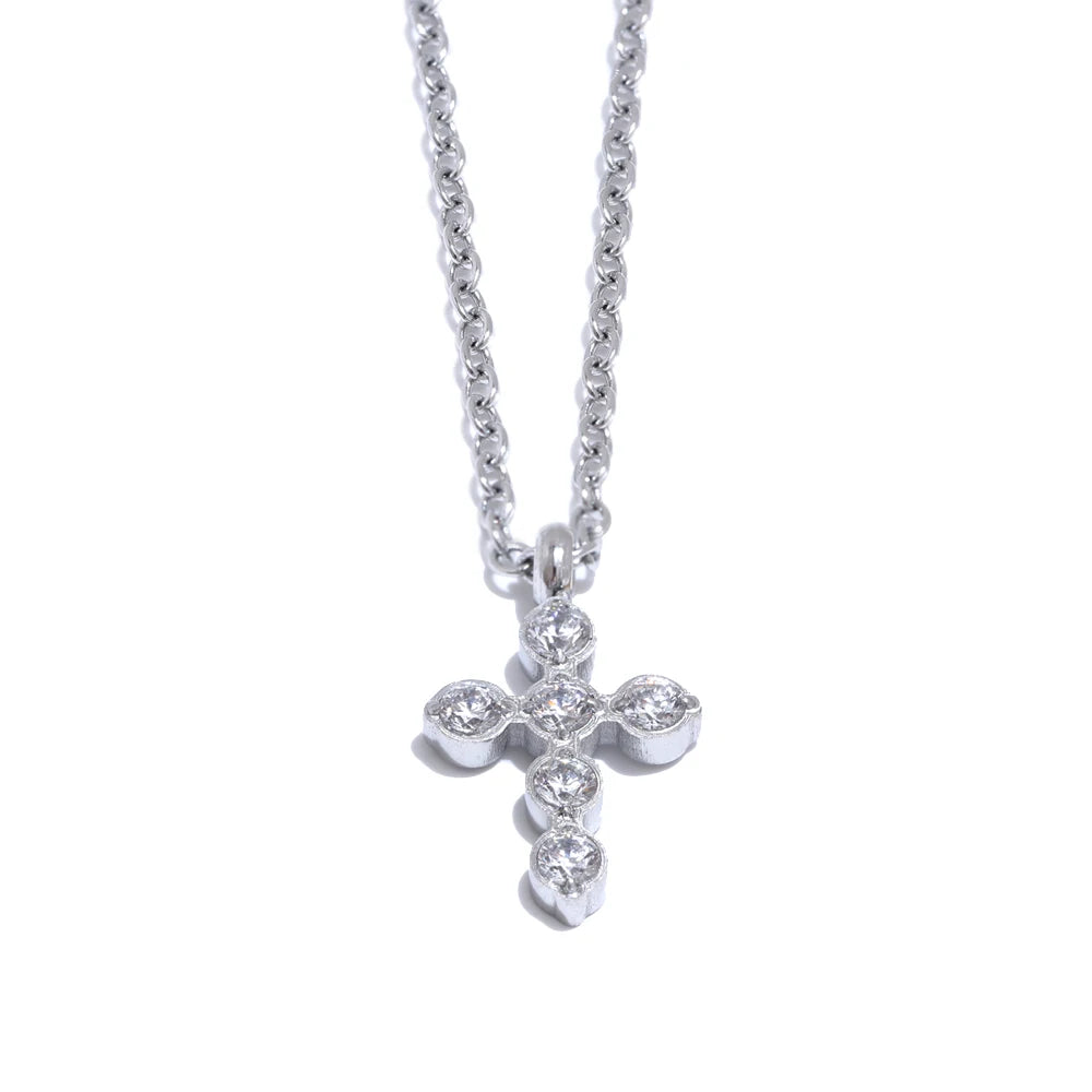 Crystal Cross Necklace