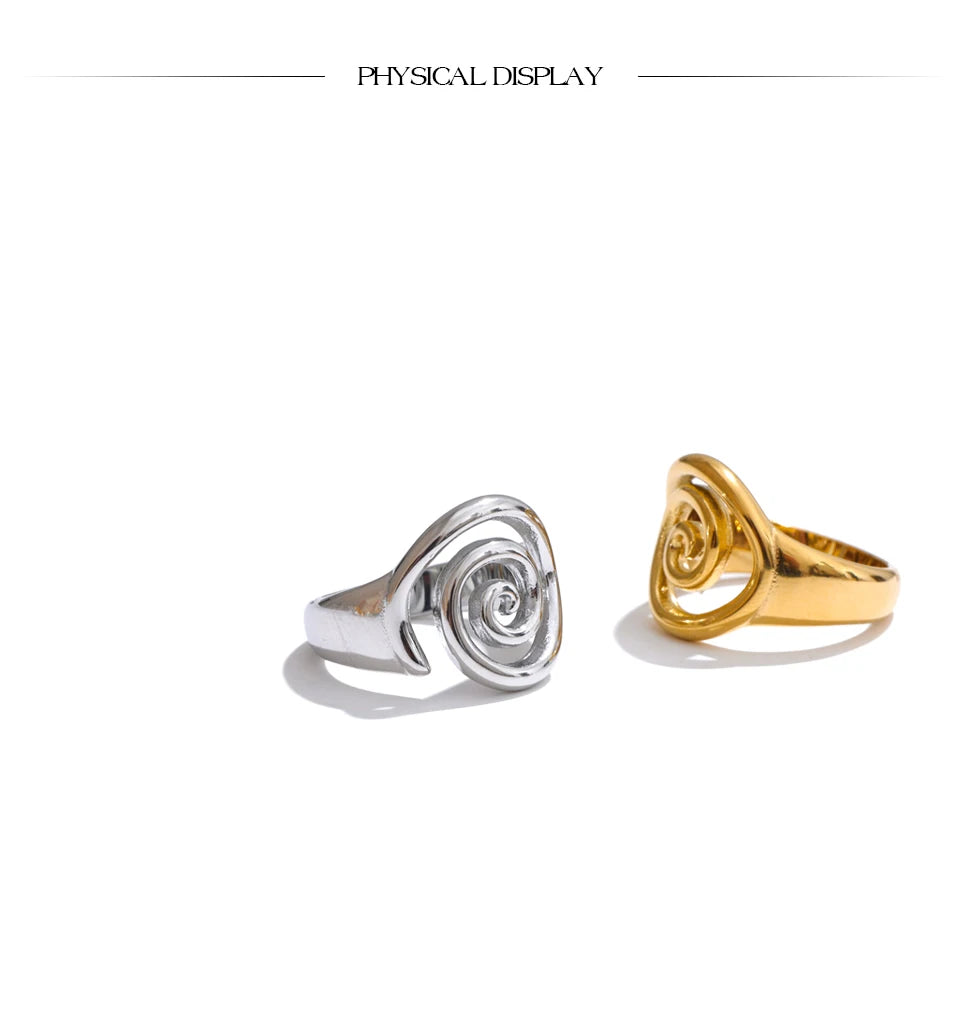 The Golden Swirl Ring
