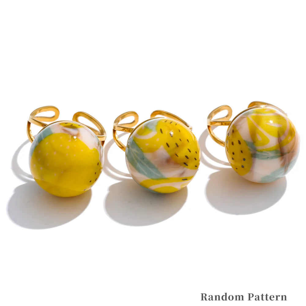 Fruity Charm Rings