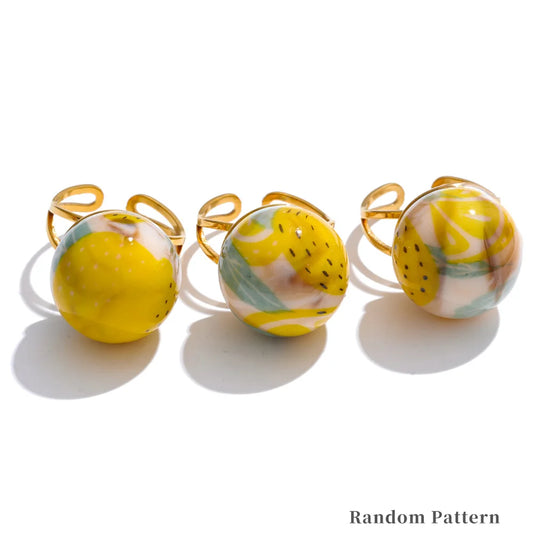 Fruity Charm Rings