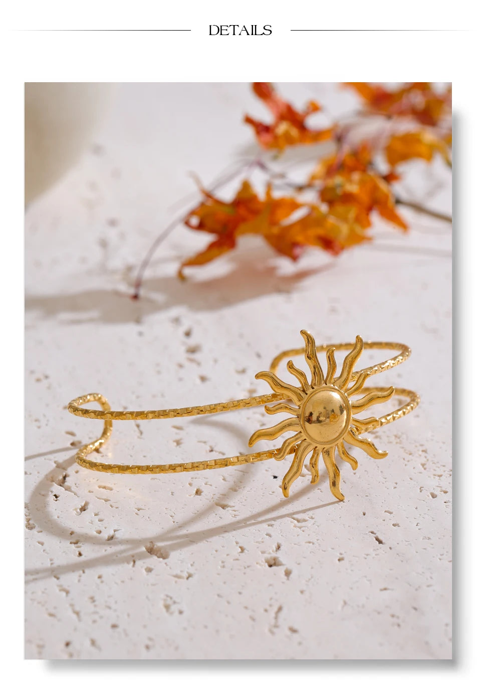 Sun & Star Bangle Bracelet