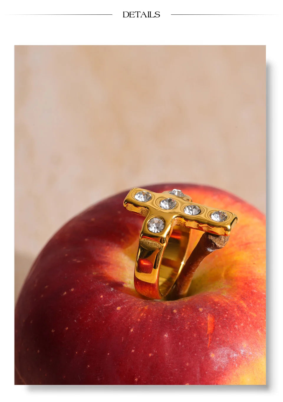 Pavé Cross Ring
