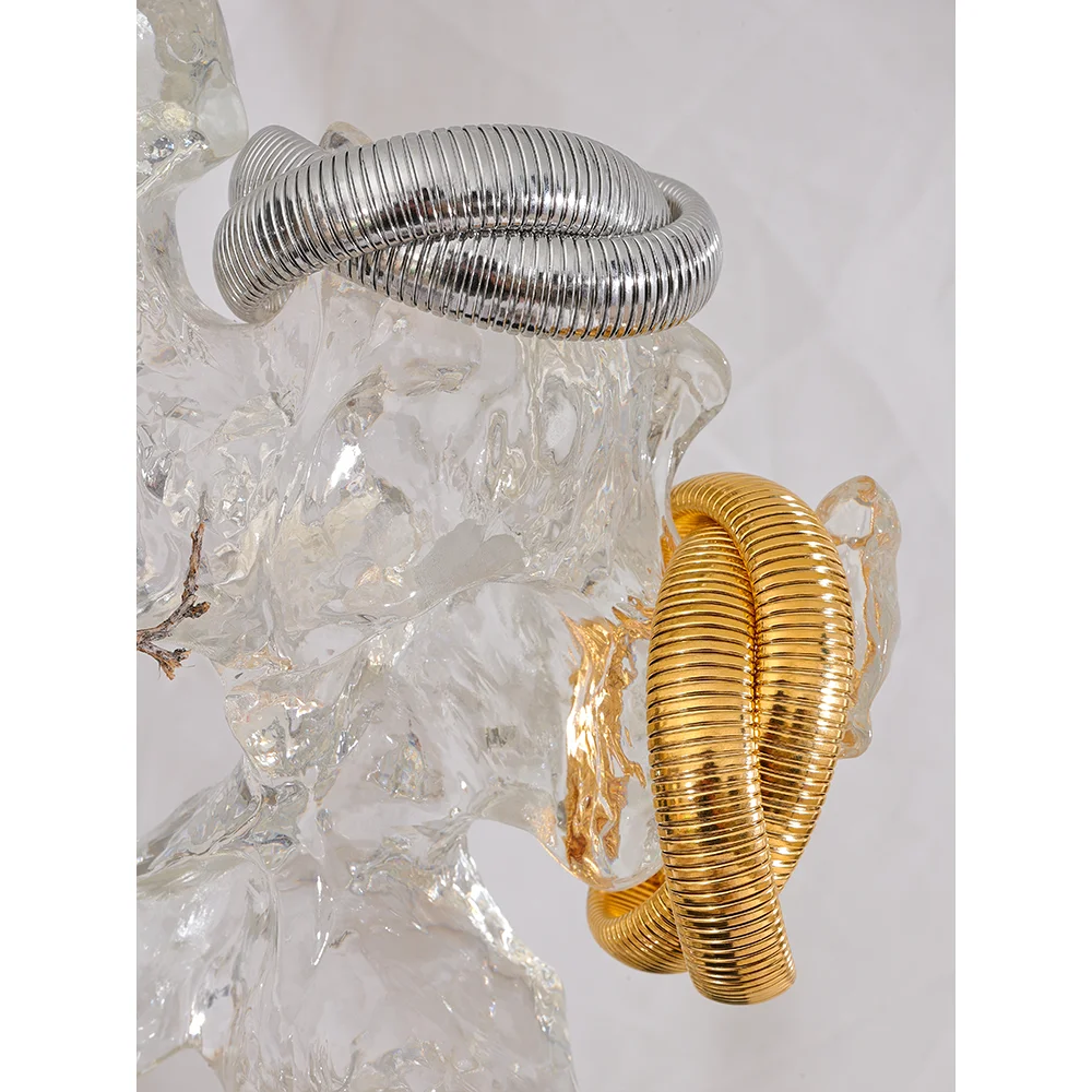 Golden Geometric Bangle