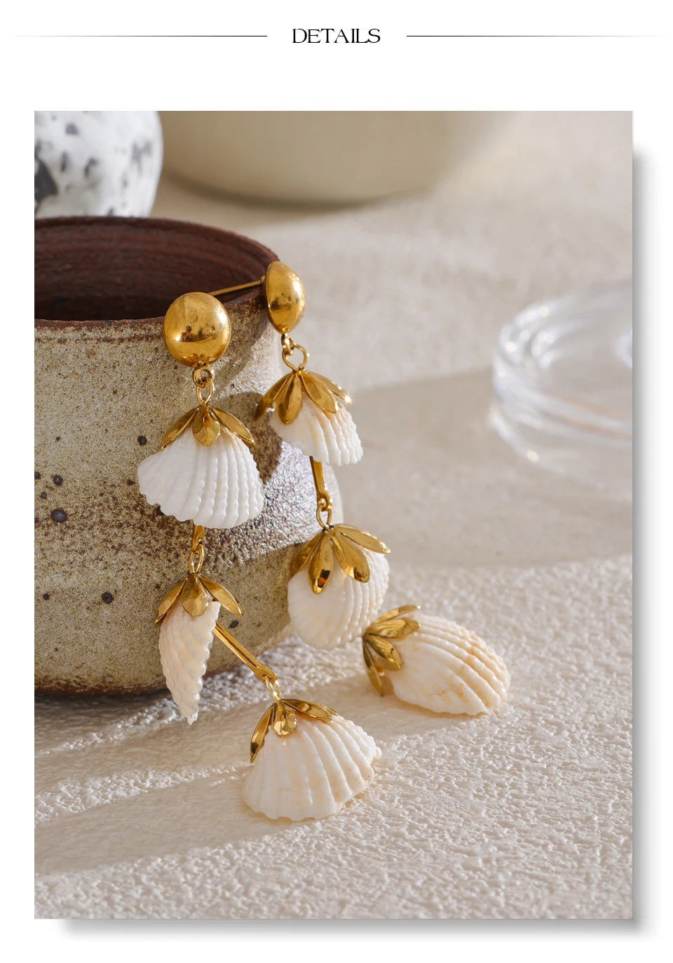Cascading Shell Earrings