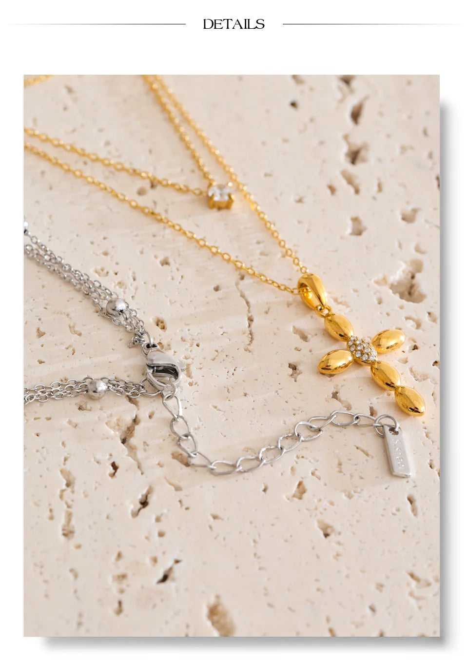 Layered Cross Necklace