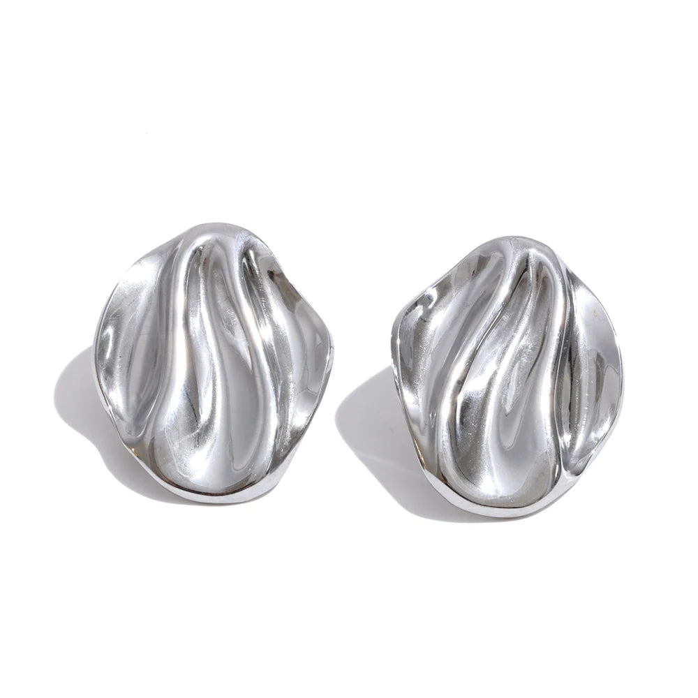 Sculpted Gold Earrings