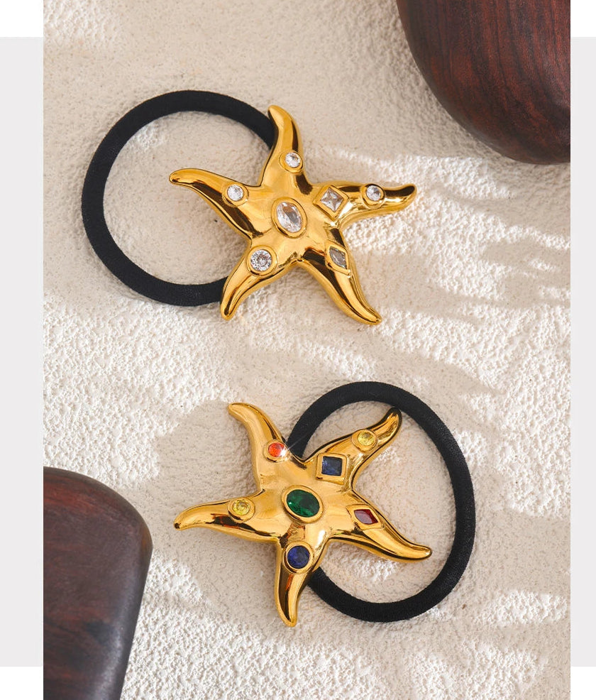 Gem Starfish Hair Tie