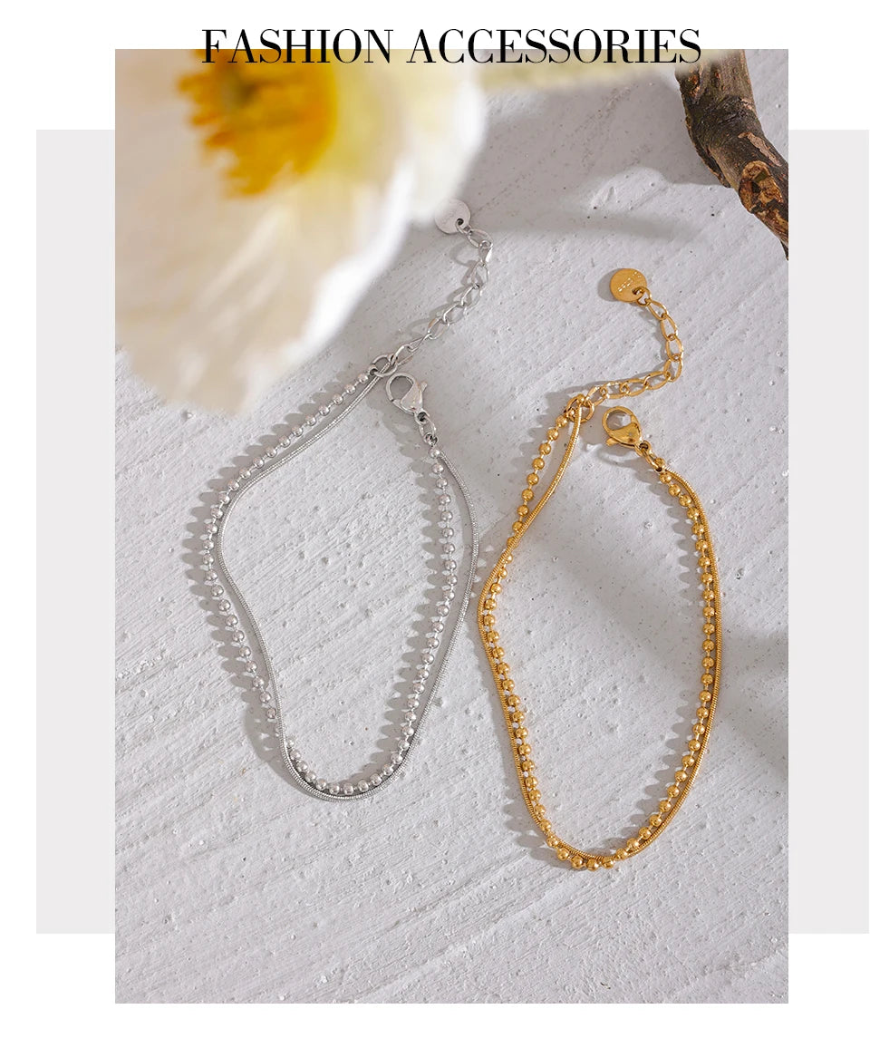 Unisex Golden Link Bracelet