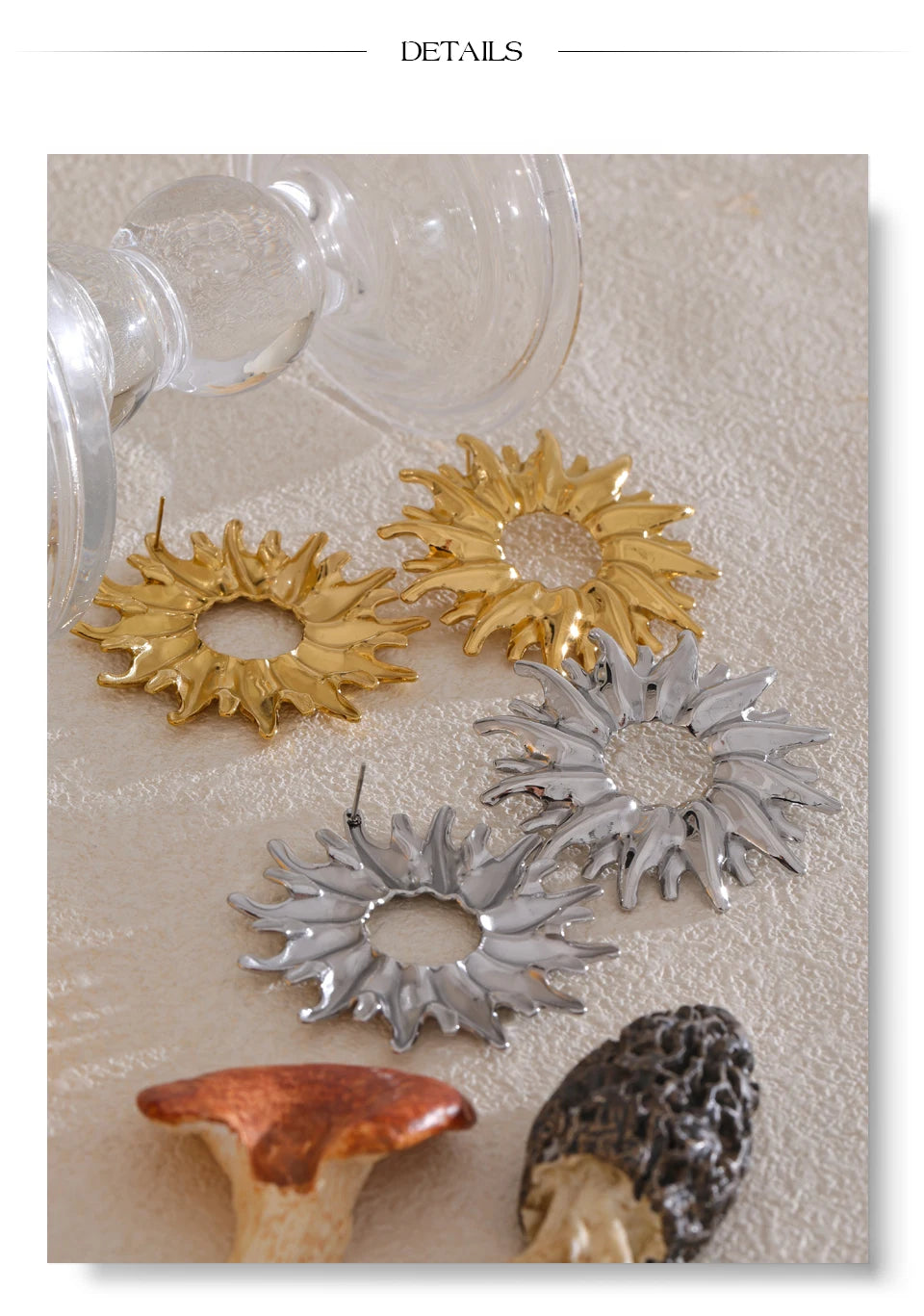 Golden Sunburst Earrings